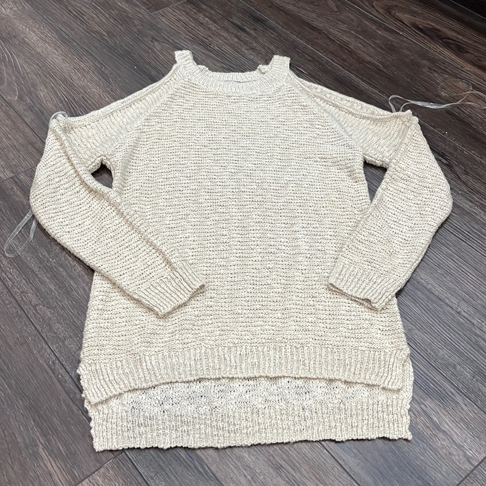 Charlotte Russe Cold Shoulder Sweater